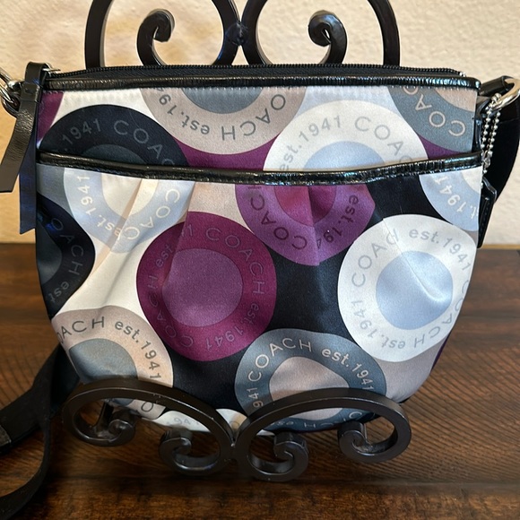 Coach Handbags - Coach Satin Crossbody Adjustable Bag